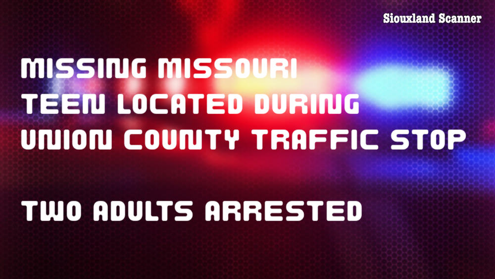 Union County Sheriffs Office Makes Arrest in Traffic Stop locates Missing Missouri Juvenile