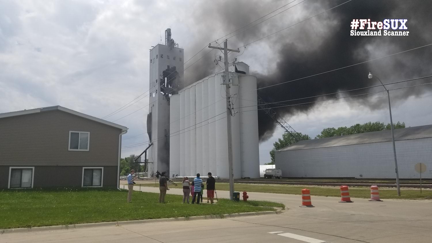 Anderson Grain Elevator explosion and fire in South Sioux City Nebraska