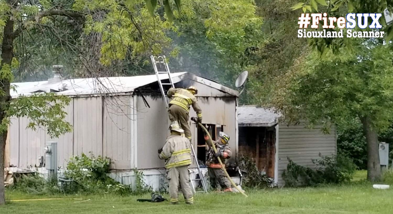 Fire destroys mobile home at Siouxland Estates in rural South Sioux City
