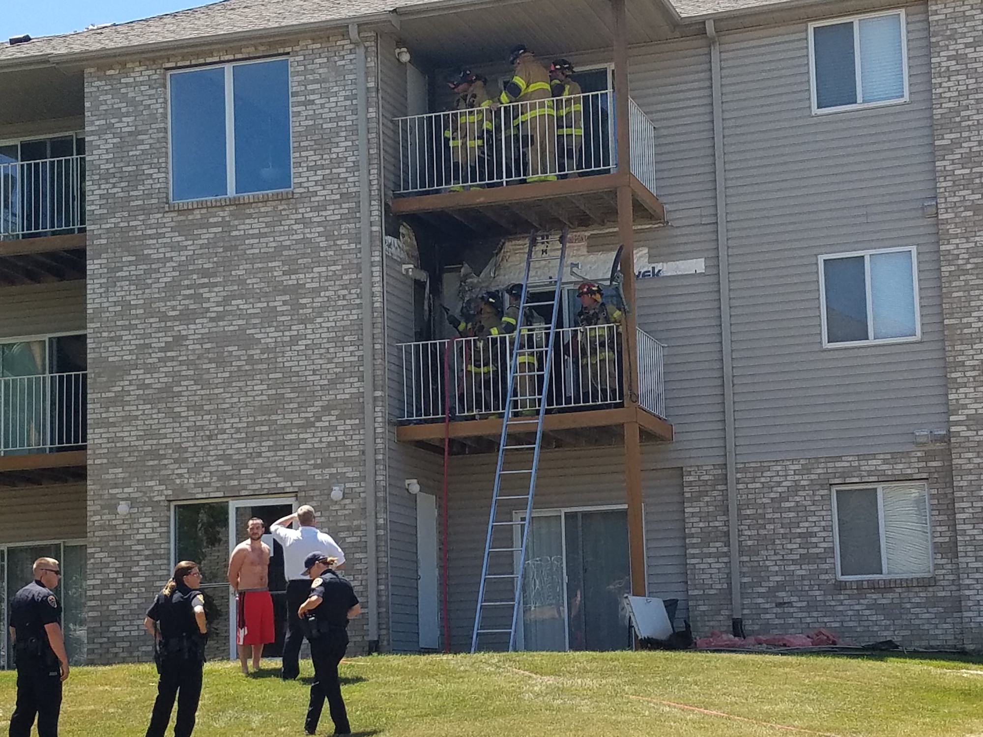 Balcony Fire at Woodbury Heights