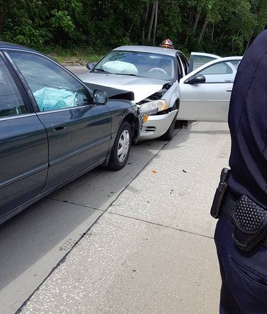 West Side Two Vehicle Head on Accident