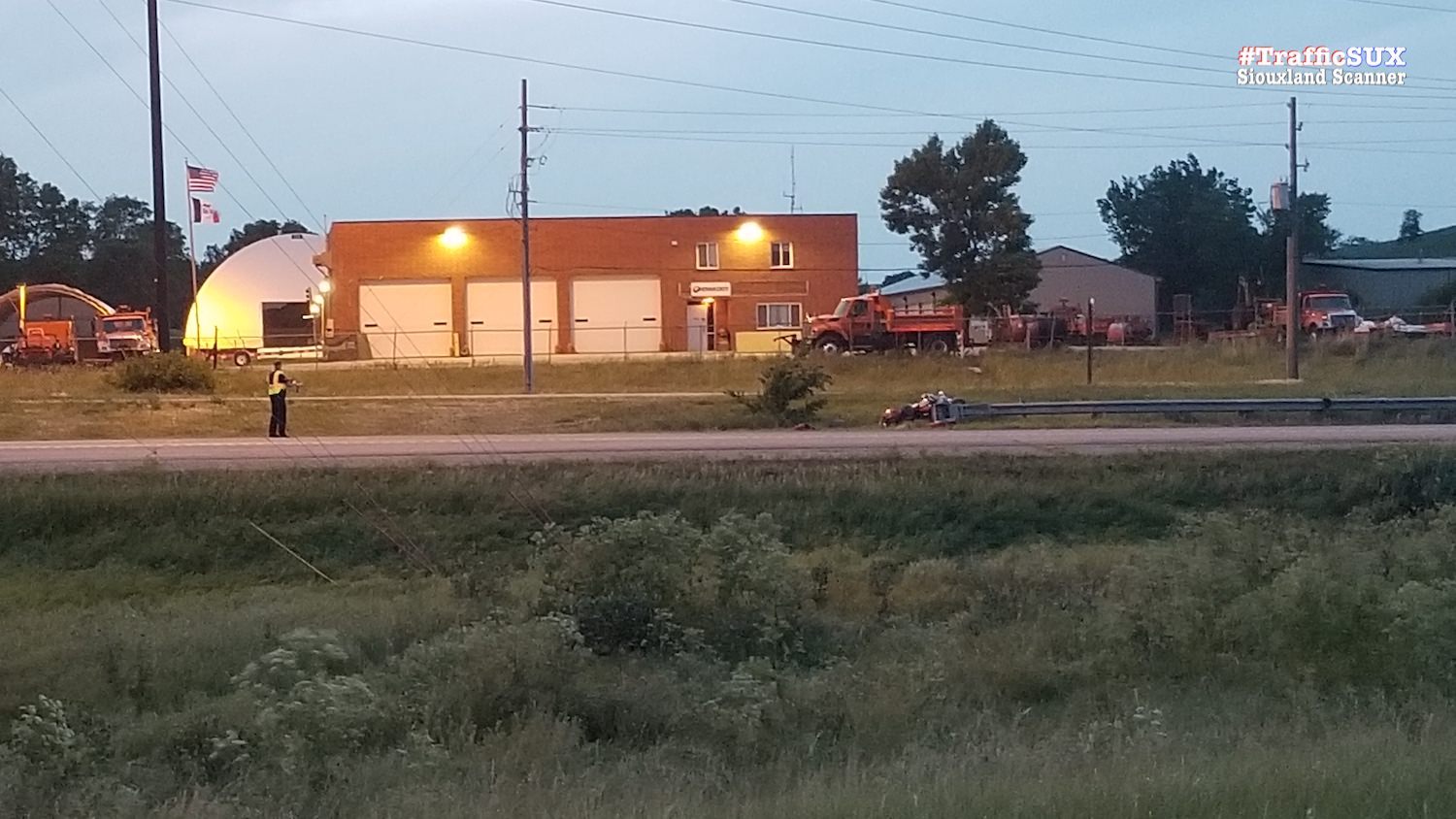Man critically injured in single motorcycle crash on Highway 75 and Frelon Drive