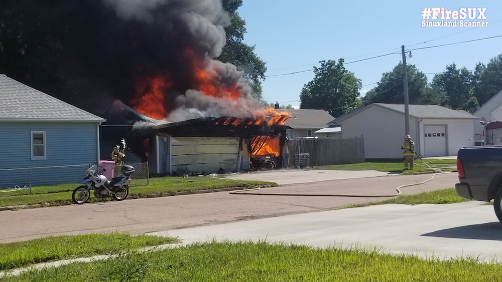 Garage in Riverside a total loss after late afternoon fire Monday